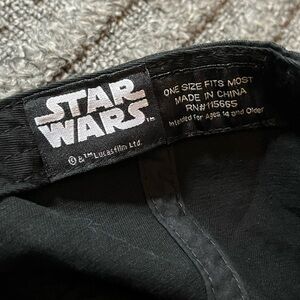 Vintage Star Wars Black Hat Baby Yoda Unisex One Size Ages 14 And Older